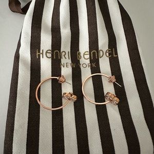 Henri Bendel Rose Gold Hoops